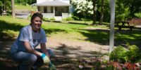 Volunteering at Tarrywile Park United Way Day of Caring with employees from Praxair
