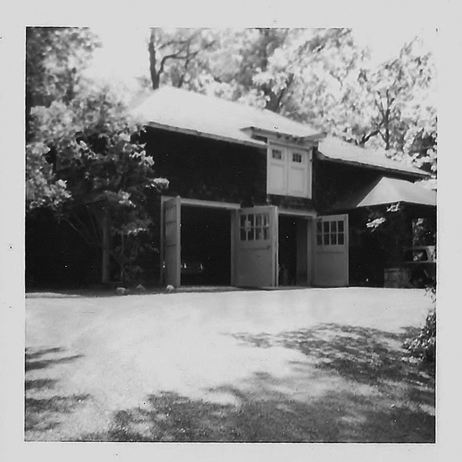 Hearthstone Castle Carriage House black and white photo of hearthstones castle carriage house