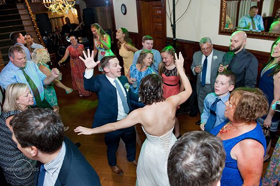A July Wedding Reception dancing-to-those-guys-band-at-dream-wedding