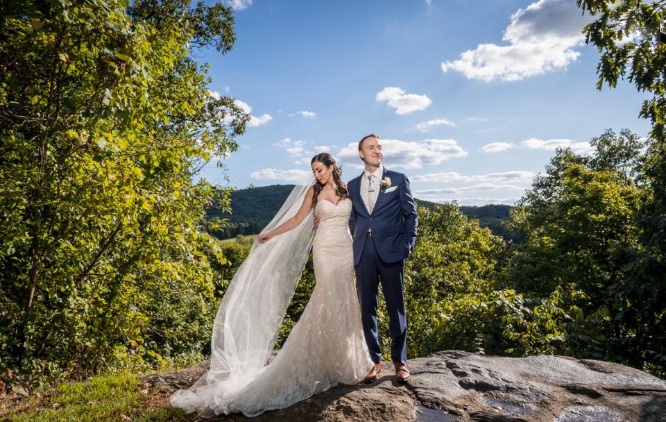 First Look Take Two summer-first-look-couple-on-mountain-overlook